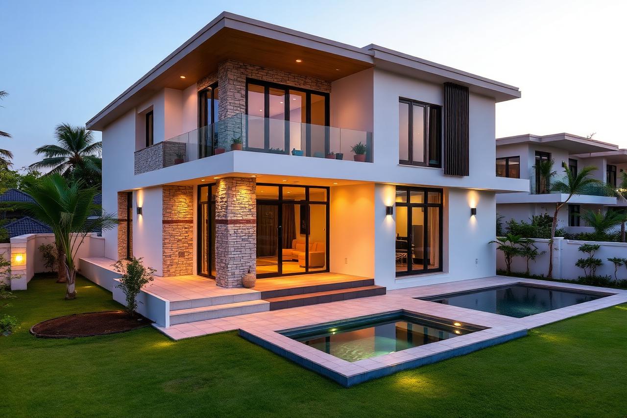 4 BHK Triplex Villa in Sai Ram Sanctuary Villas, Tellapur in Tellapur